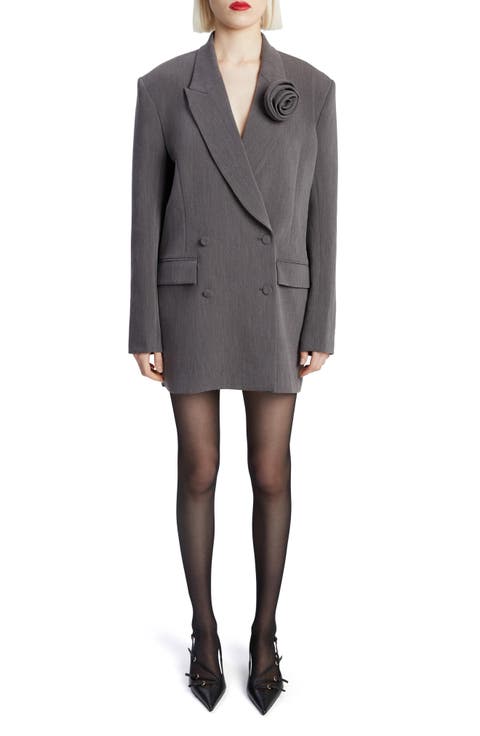 Joelle Long Sleeve Tuxedo Minidress