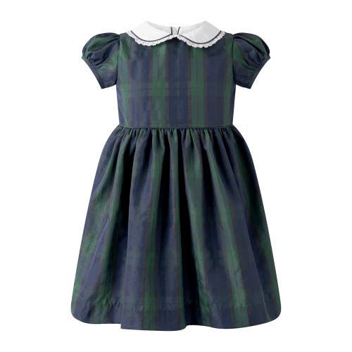 Rachel Riley Kids'  Blackwatch Plaid Dress In Blue