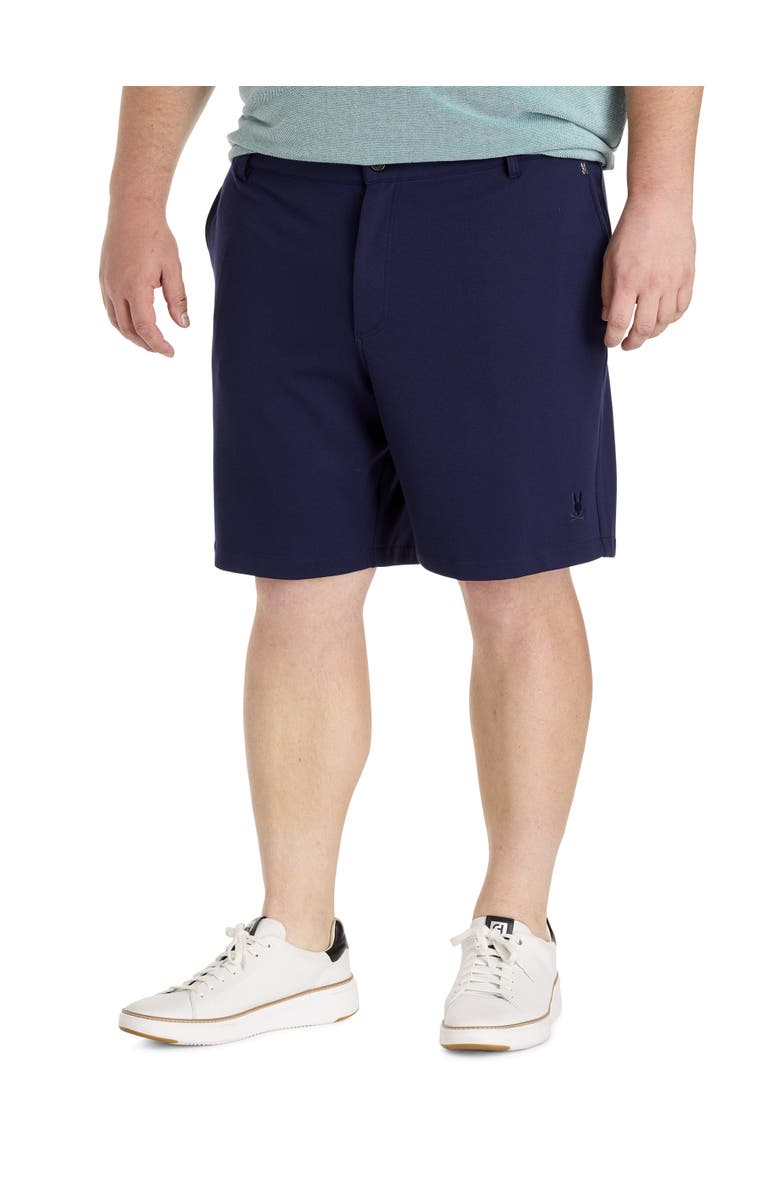 Psycho Bunny Big & Tall Shiro Honeycomb Shorts, Main, color, Evening Blue