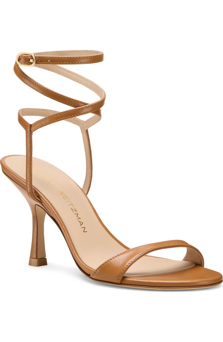 Stuart Weitzman Nudist Wrap 85 Sandal, Main, color, Macchiato