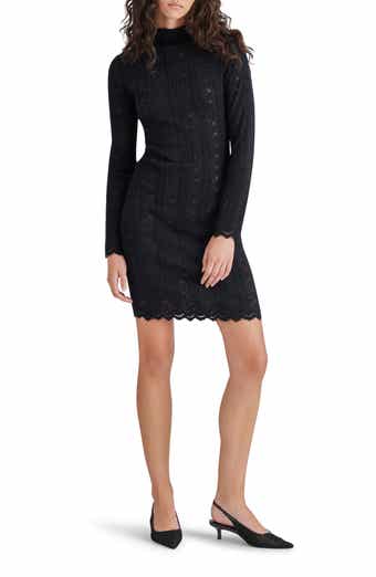Steve Madden Nafia Lace Long Sleeve Sweater Dress