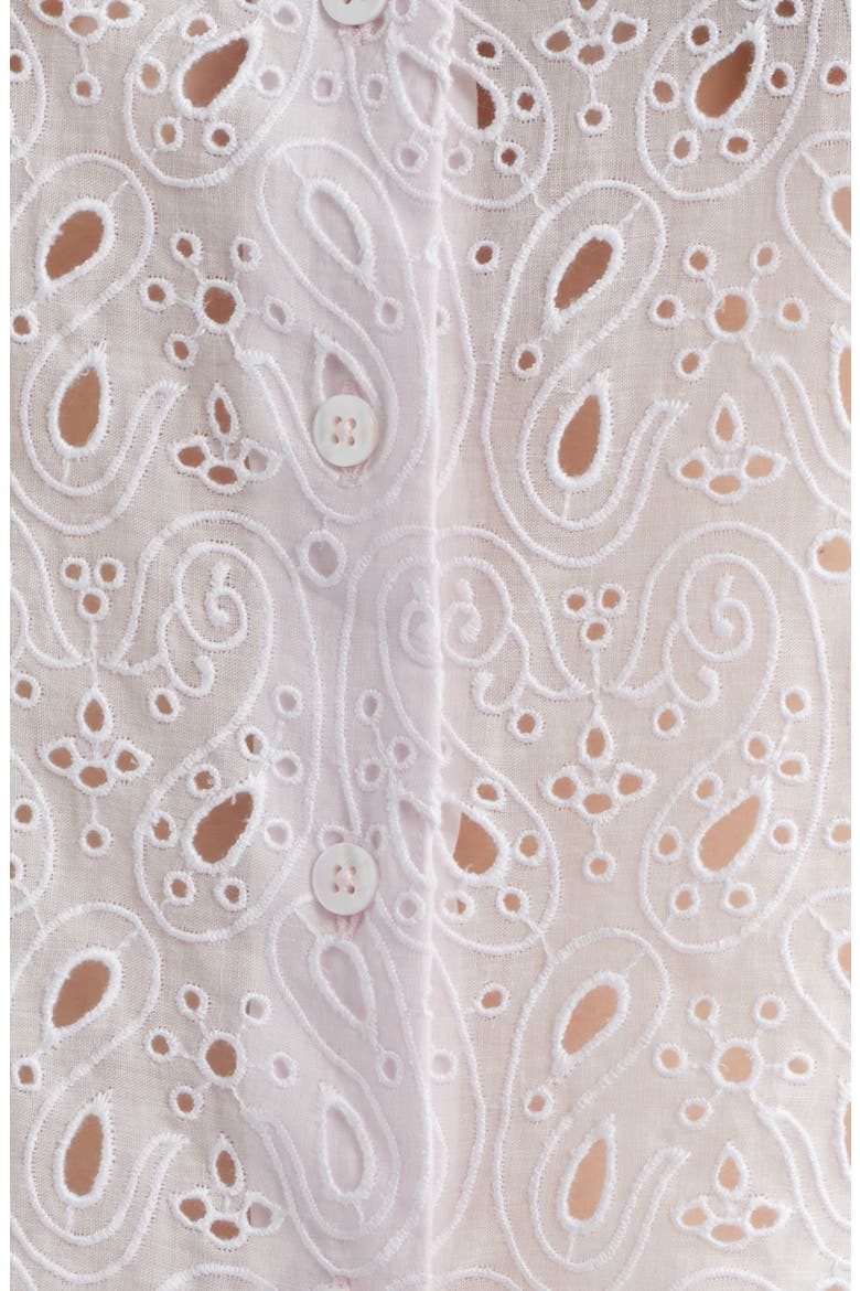 The Paisley Eyelet Shirt, Alternate, color, BUBBLE GUM