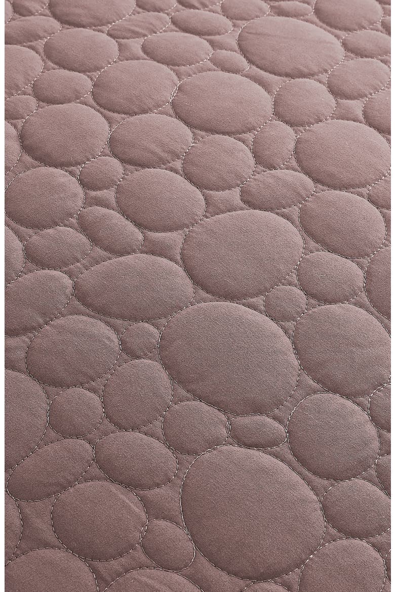 Pebble Embroidered Microfiber Oversize Quilt Set, Alternate, color, MUTED MAUVE