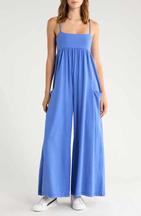 FP Movement by Free People FP Movement Hot Shot Strappy Stretch Cotton Jumpsuit