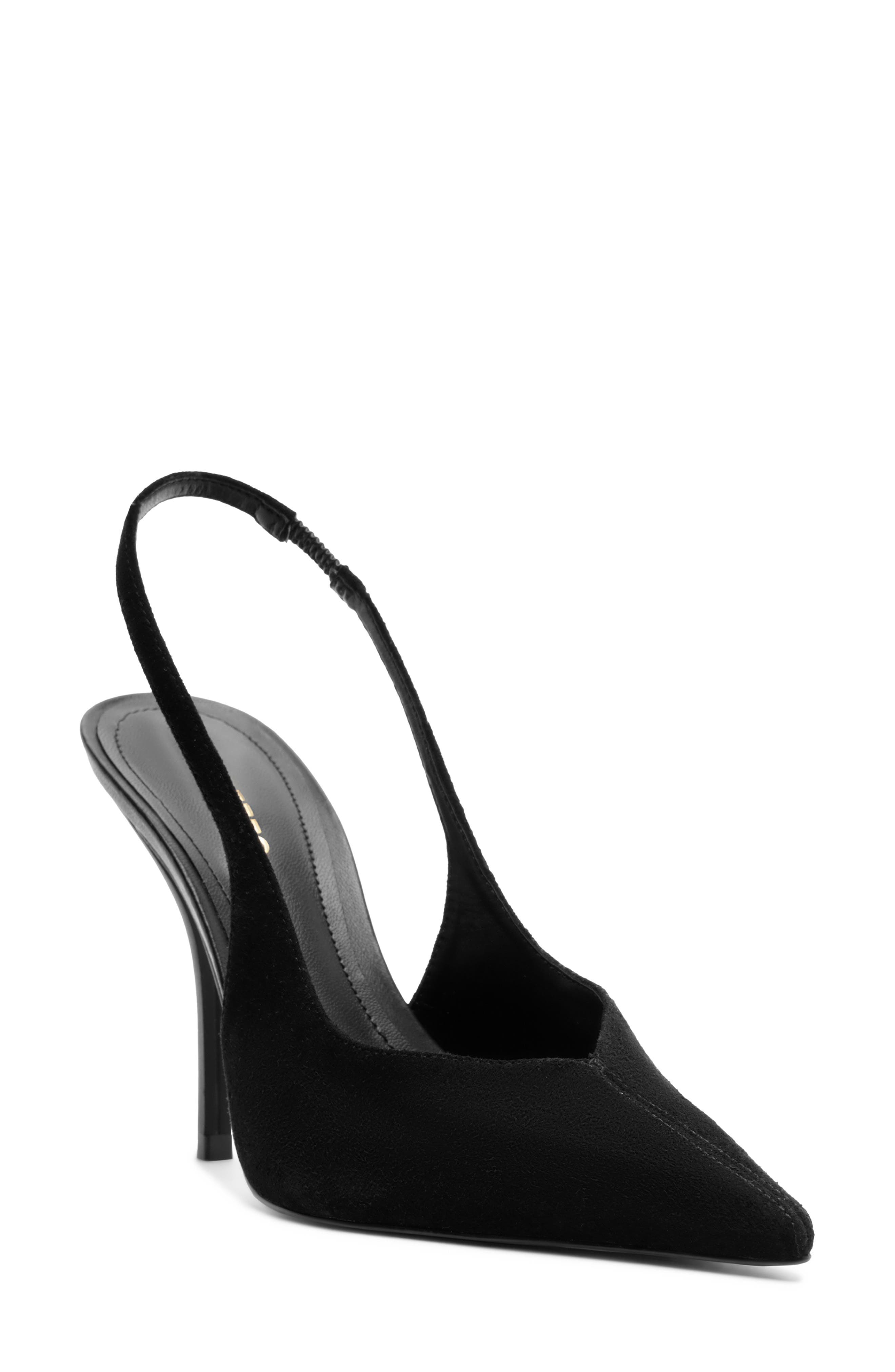 Arezzo Catherine Slingback Pointed Toe Pump, Main, color, Black