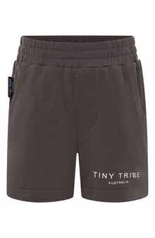 TINY TRIBE Kids' Core Cotton Knit Shorts