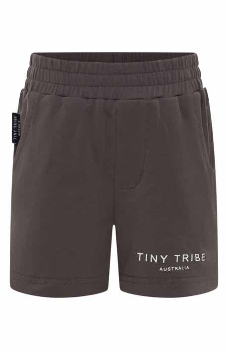 TINY TRIBE Kids' Core Cotton Knit Shorts