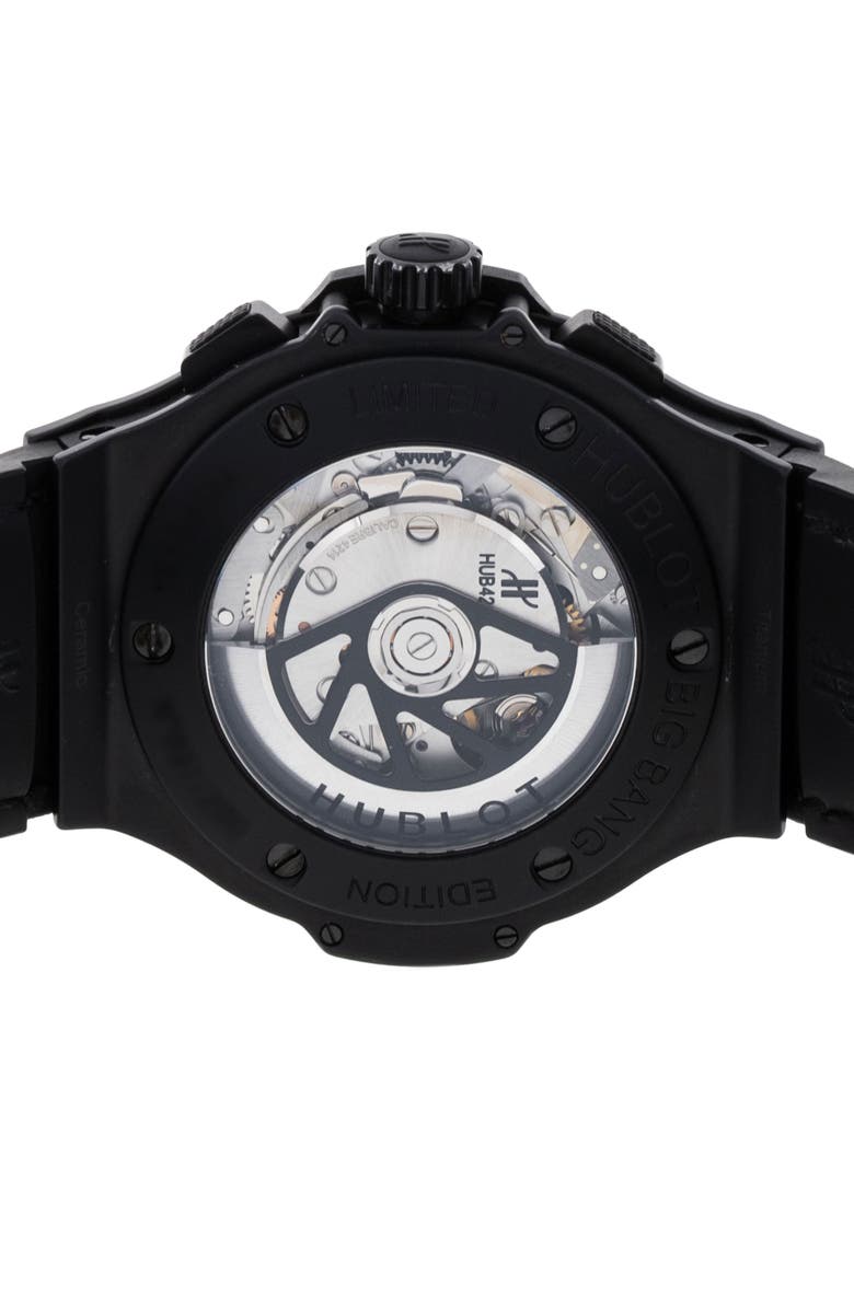 Watchfinder & Co. Hublot Preowned 2017 Big Band Automatic Leather Strap Watch, 44mm, Alternate, color,