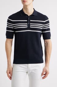 BOSS Jiuseppe Silk & Cotton Polo