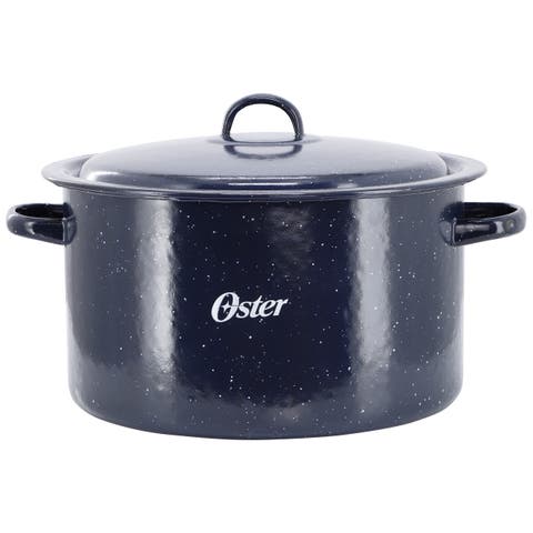 Castillo 11 Quart Enamel on Steel Stock Pot with Lid