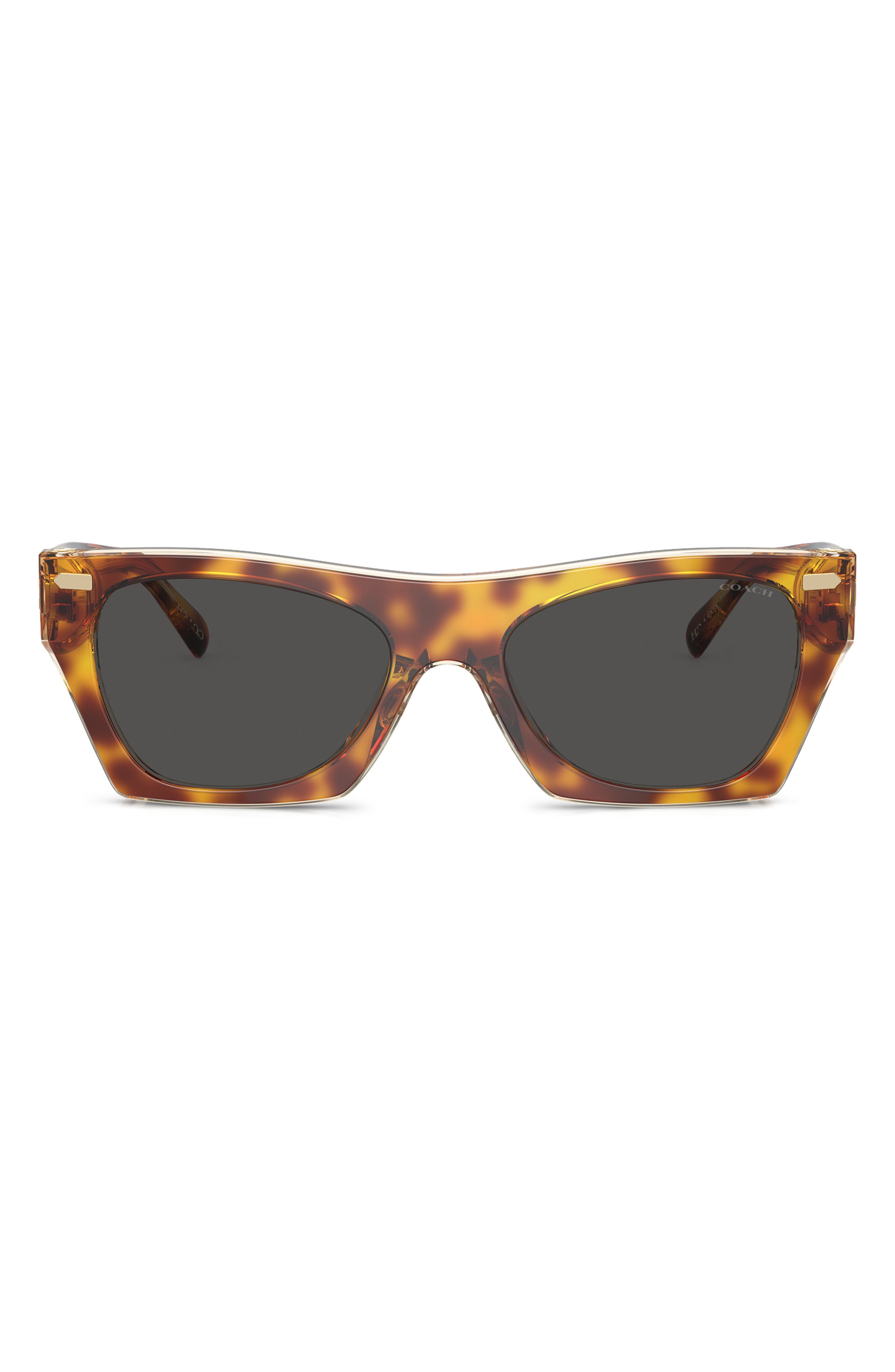 COACH 52mm Square Sunglasses