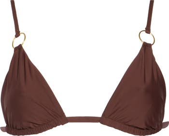 Adjustable Ring Triangle Bikini Top
