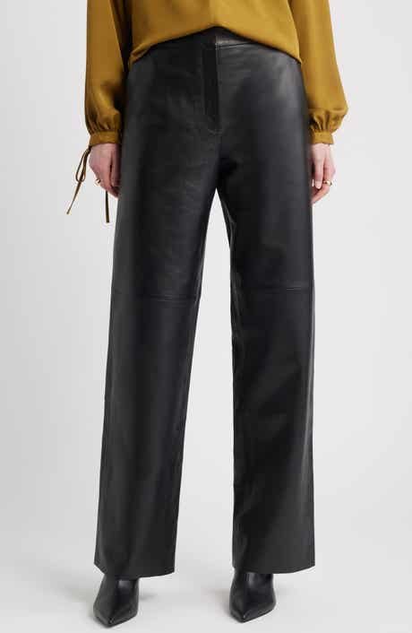 Nordstrom Wide Leg Leather Pants