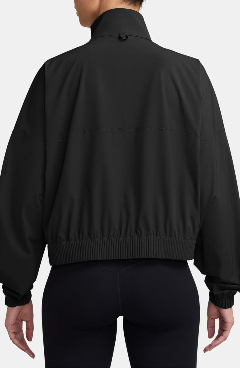 Nike Dri-FIT Oversize Zip Jacket, Alternate, color, 010 Black/Dkskgy