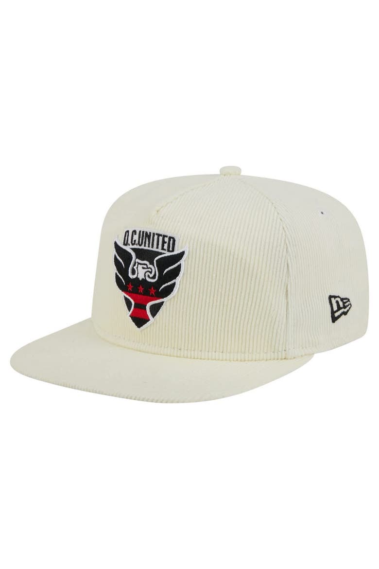 Men's New Era  Cream D.C. United 2025 Kickoff Snapback Golfer Hat, Main, color, Cream