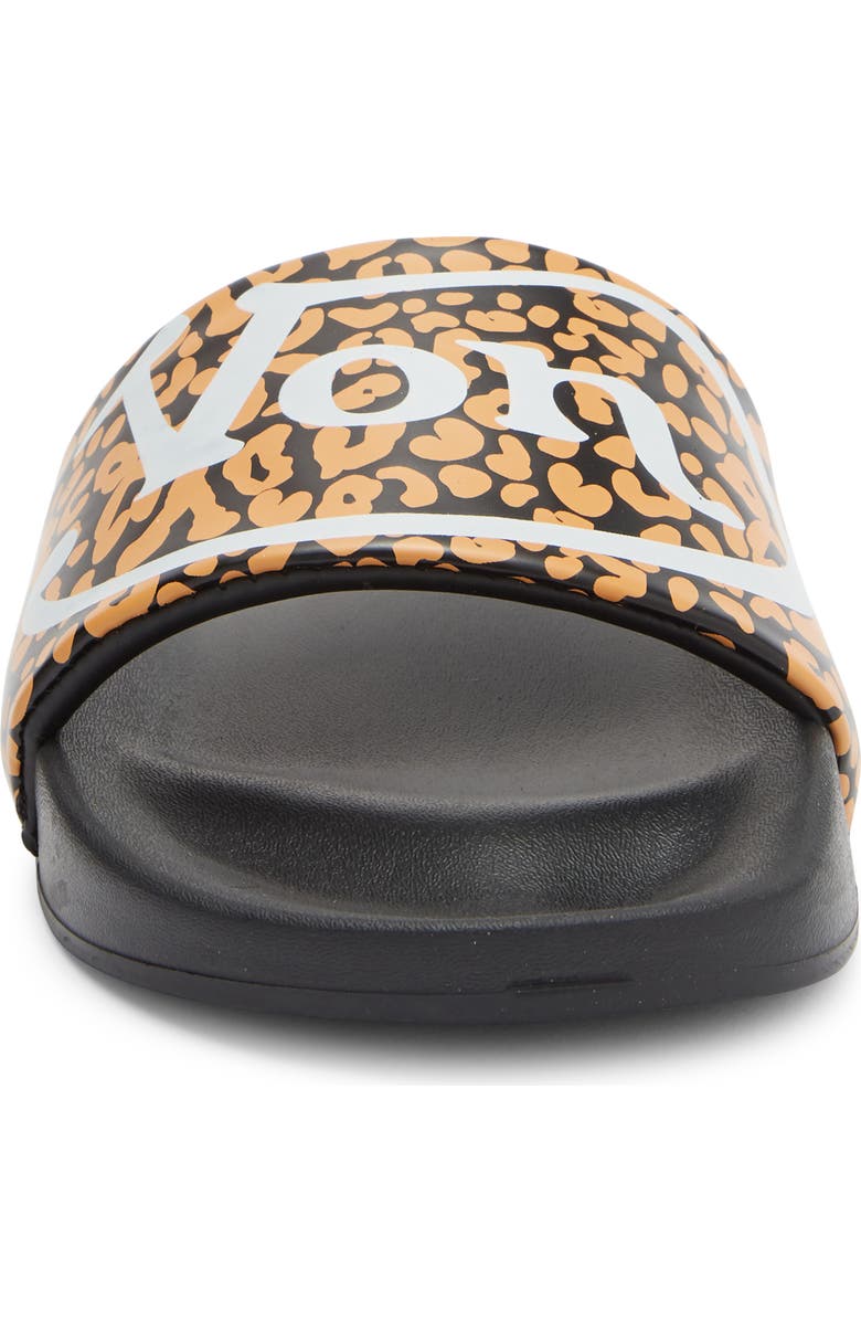Von Dutch Prowl Slide Sandal, Alternate, color, Black / Leopard