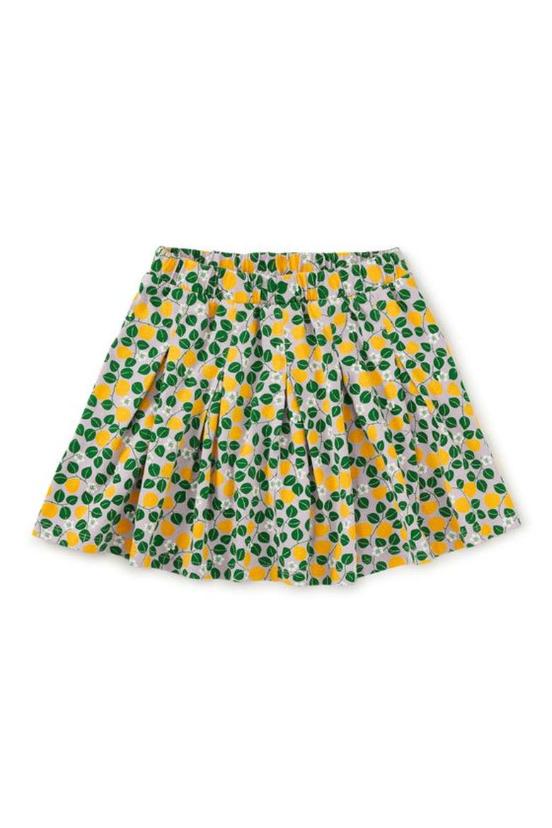 Pleated Jersey Skirt, Main, color, Asian Pear & Blossoms