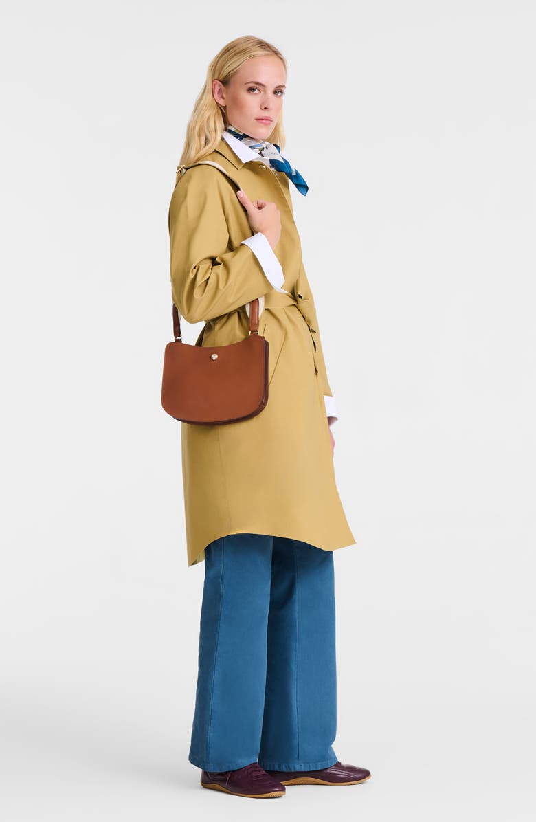 Longchamp Épure Leather Crossbody Bag, Alternate, color, Cognac