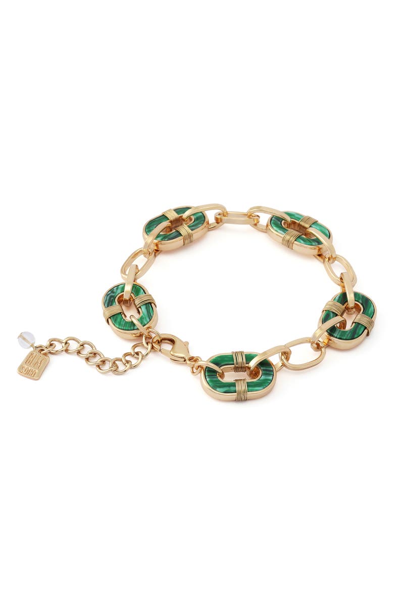 Robert Lee Morris Reversible Semiprecious Stone Bracelet, Alternate, color, 