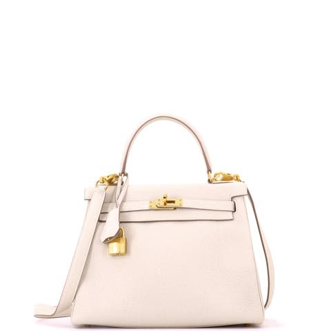 Kelly Handbag Light Togo with Gold Hardware 25