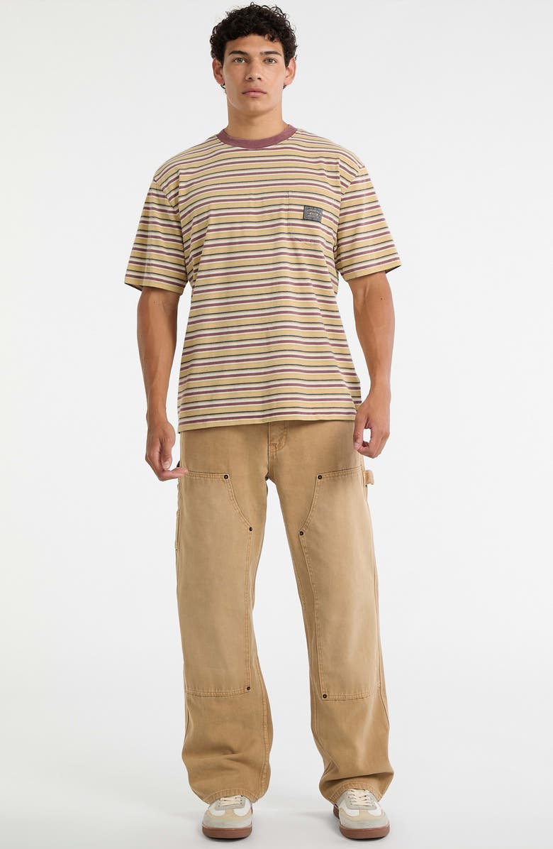 GUESS ORIGINALS Stripe Pocket T-Shirt, Alternate, color, Beige