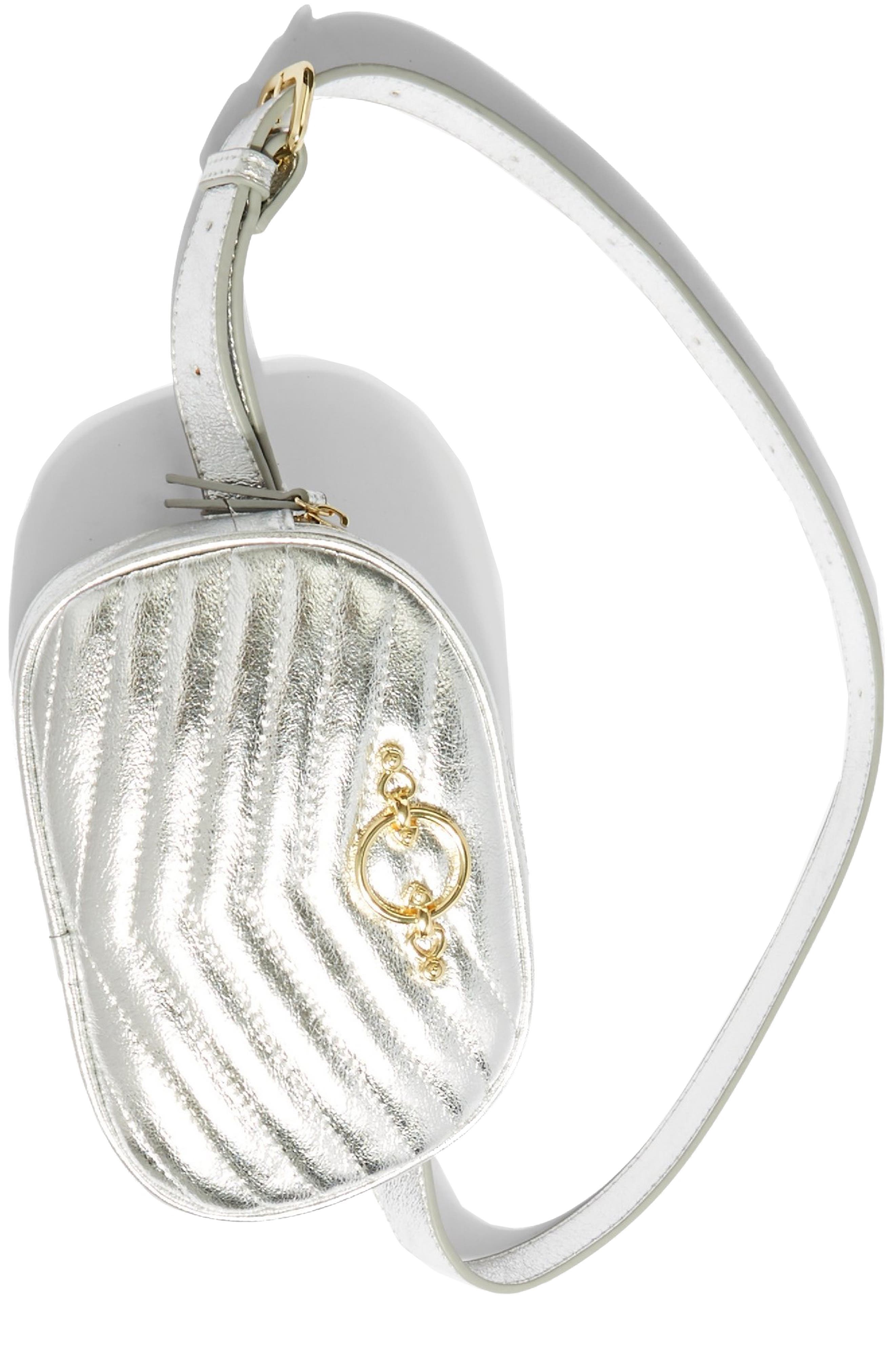 Queenie Quilted Bumbag, Alternate, color, SILVER MULTI