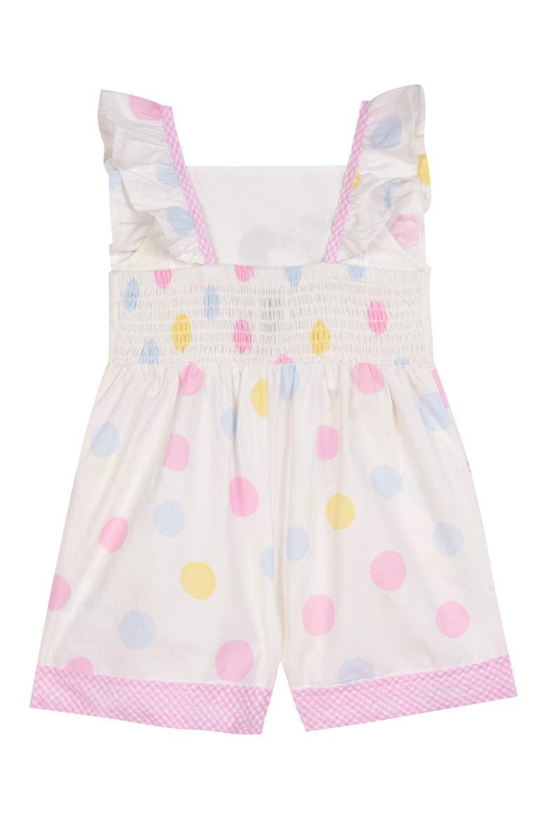 x Disney Polka Dot Romper, Alternate, color, WHITE