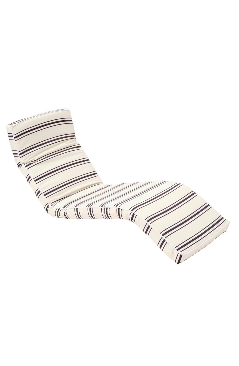 Sunnylife The Lounger Chair Charcoal Stripe, Adjustable Seat, Waterresistant, Main, color, 