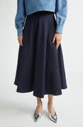 Altuzarra Varda Stretch Denim A-Line Skirt