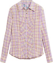 Desigual Check Print Button-Up Shirt