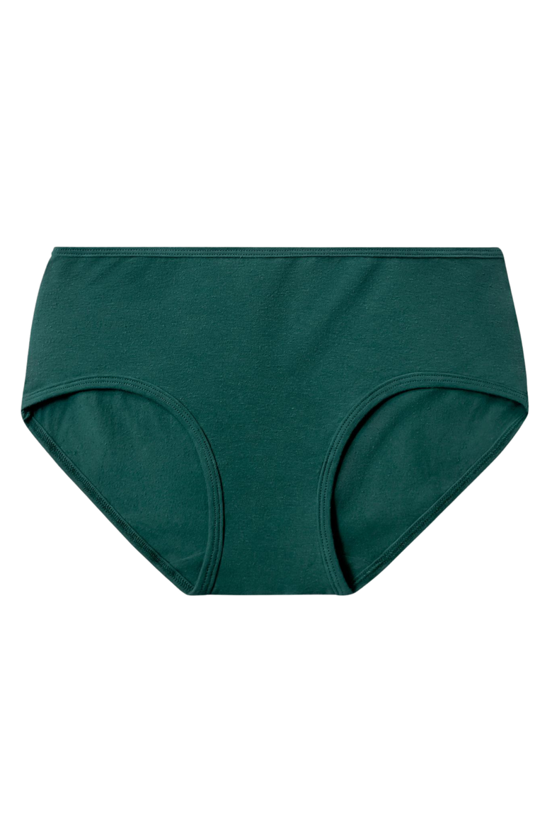 Organic Cotton Mid Rise Brief, Main, color, Lagoon Green
