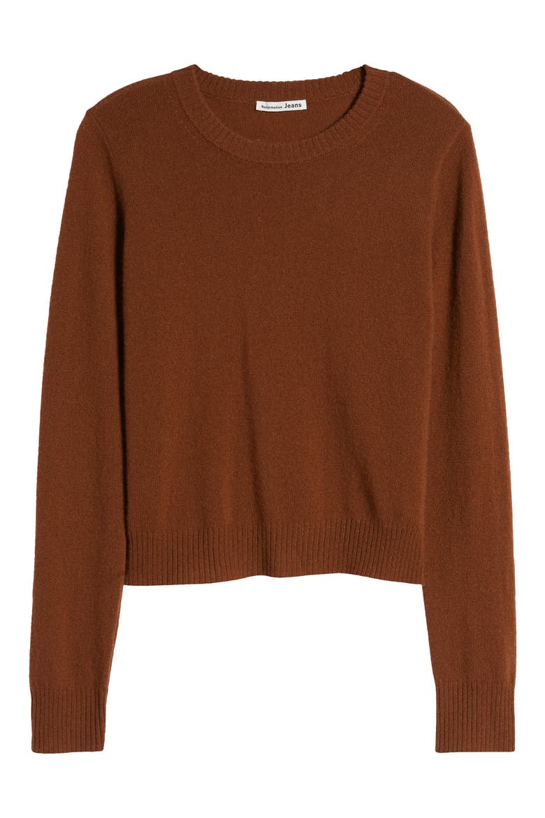 Cashmere Sweater, Alternate, color, CINNAMON/ CINNAMON