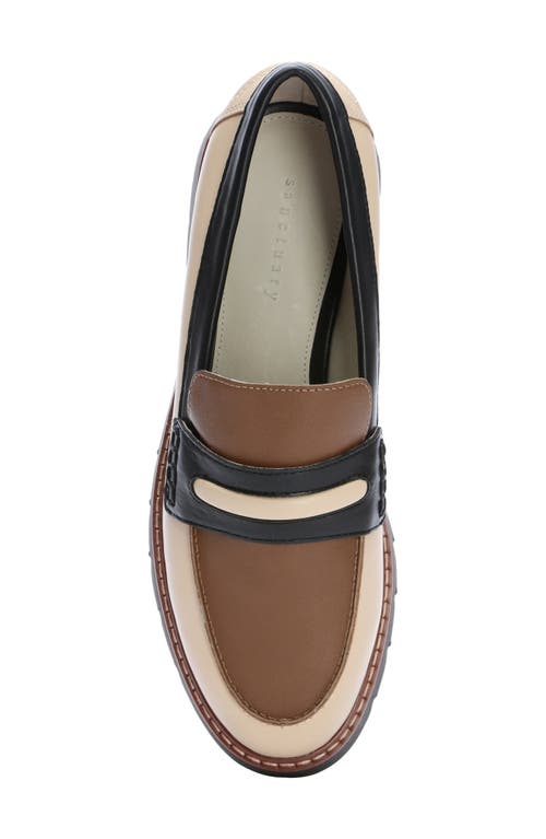 Sanctuary Westside Loafer In Oat Milk/spice/black