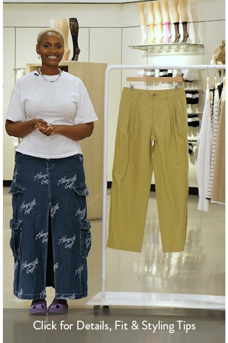 The Everyday Pleated Cotton Poplin Trousers video