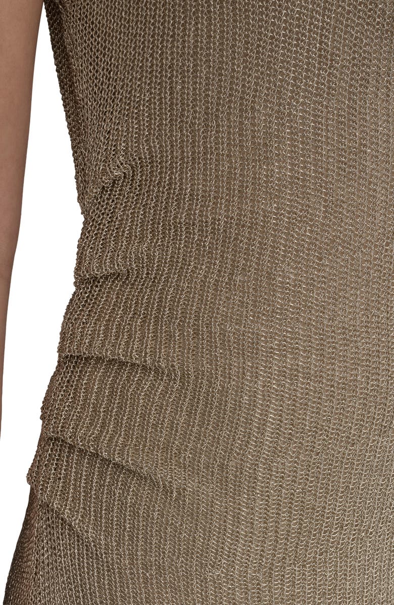 Donna Karan New York Metallic Midi Dress, Alternate, color,