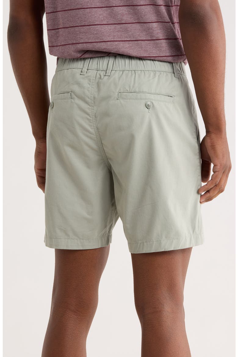 Solid Stretch Cotton Shorts, Alternate, color, LIGHT GREEN