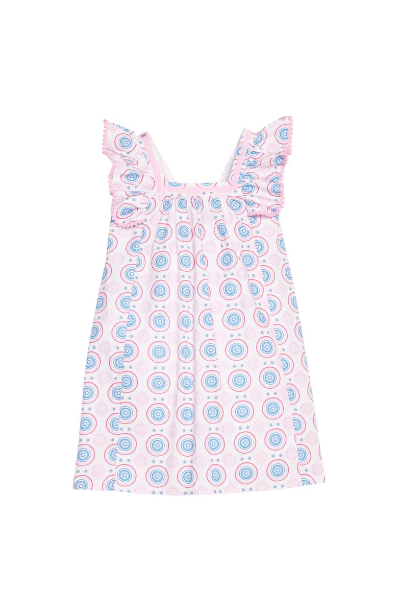BISBY Kids' Ruffle Sleeve Victoria Dress, Main, color, Jaipur Pop