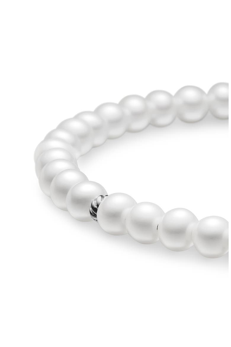 Spiritual Beads Bracelet, Alternate, color, PEARL/ SILVER