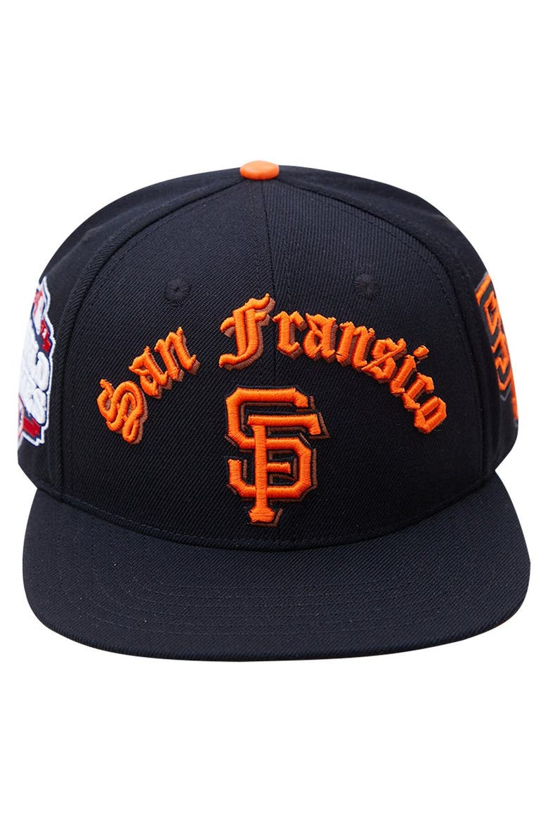 Men's Pro Standard Black San Francisco Giants 2012 World Series Old English Snapback Hat, Alternate, color, Black