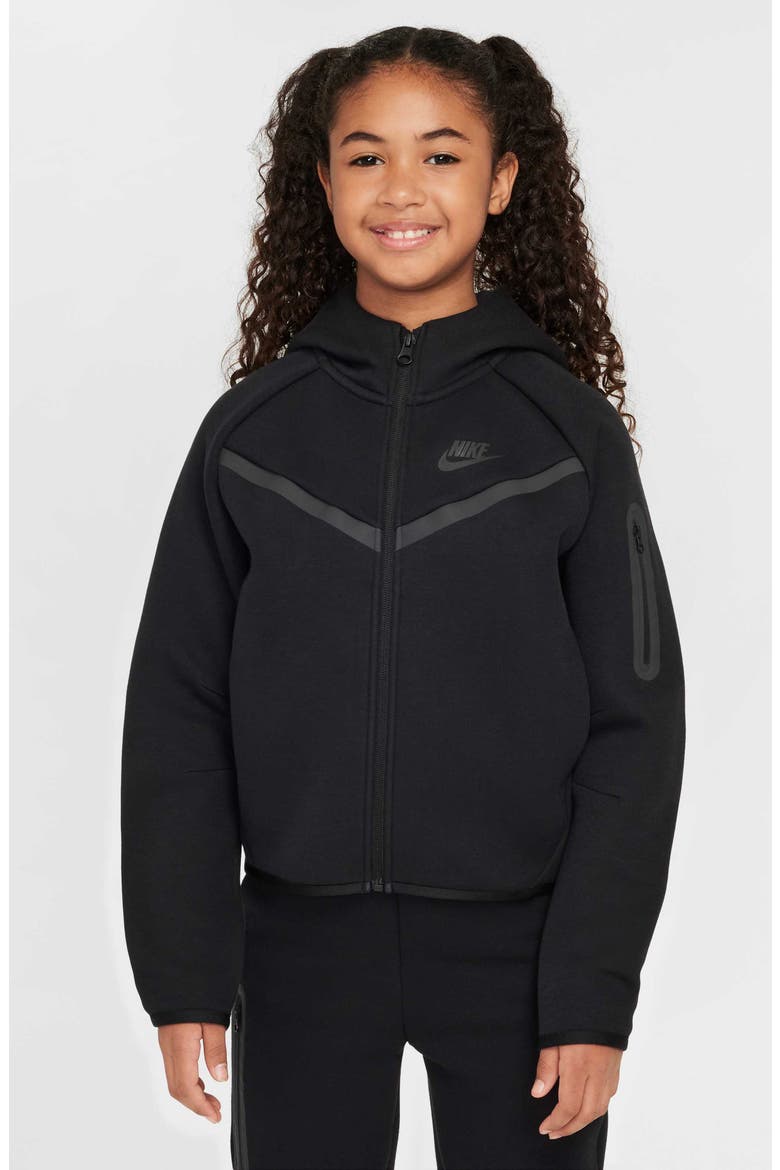 Kids' Tech Fleece Full Zip Hoodie, Main, color, BLACK/ BLACK/ BLACK/ BLACK