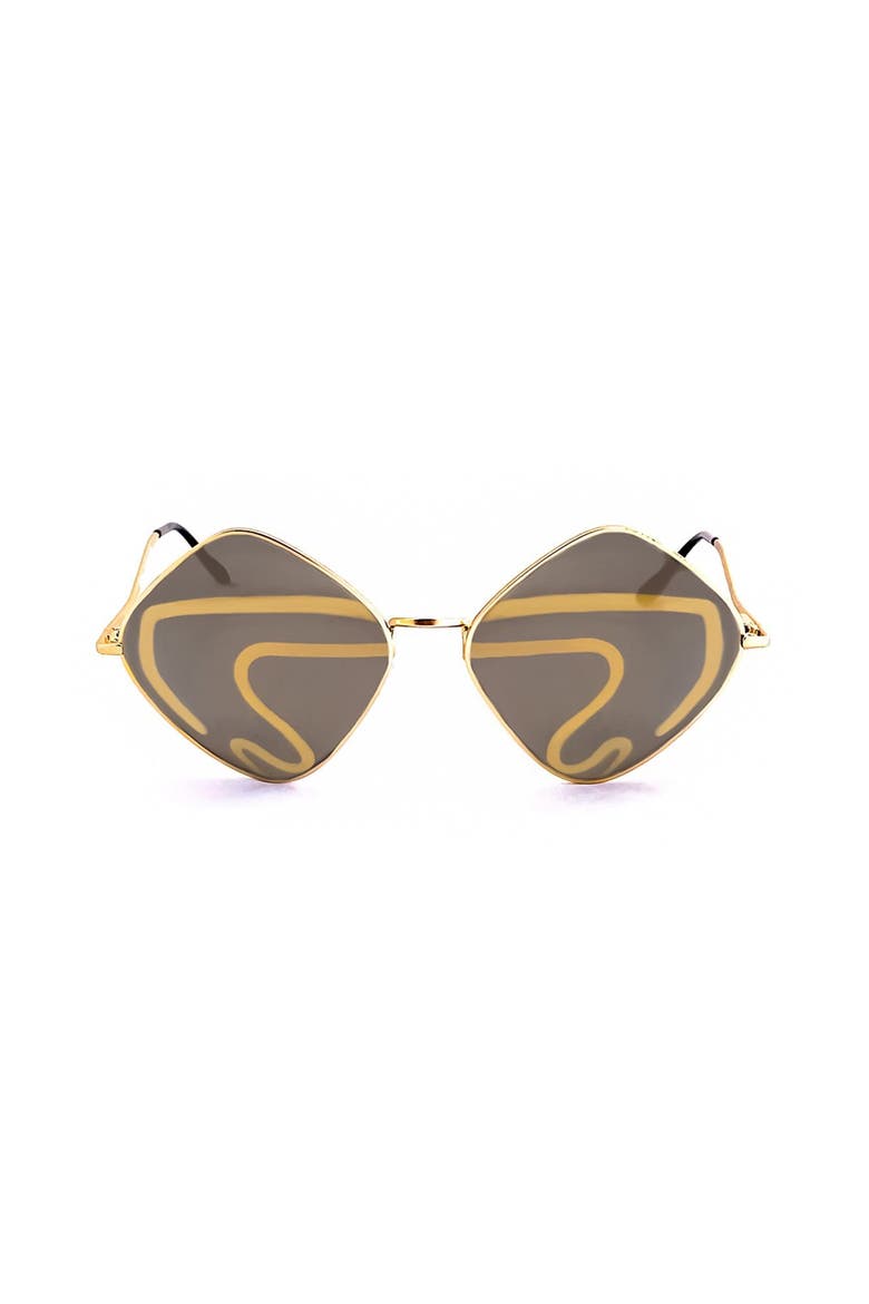 ReVamp Polarized Sunglasses, Main, color, Shaba