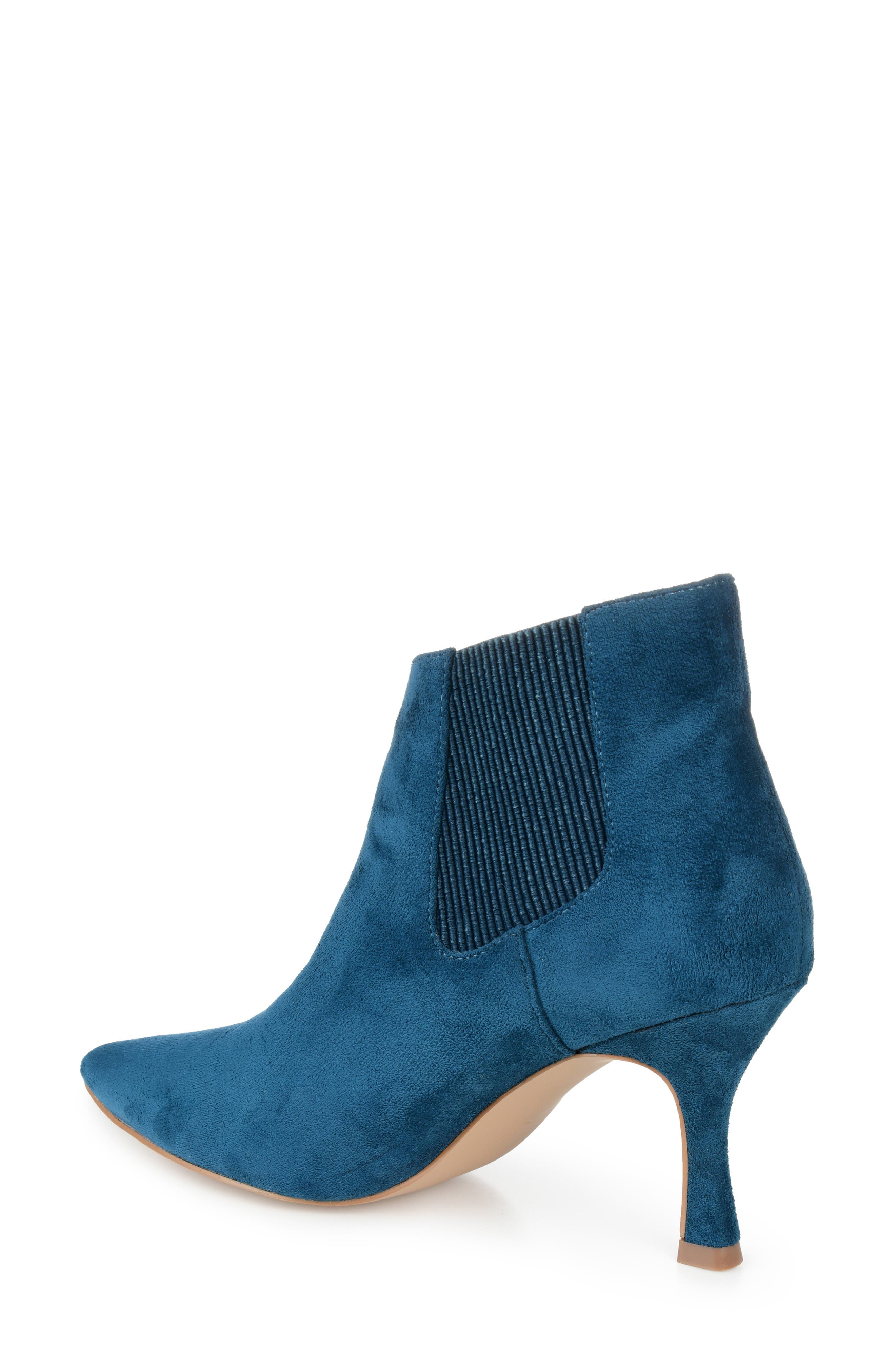 Elitta Vegan Leather Chelsea Bootie, Alternate, color, BLUE