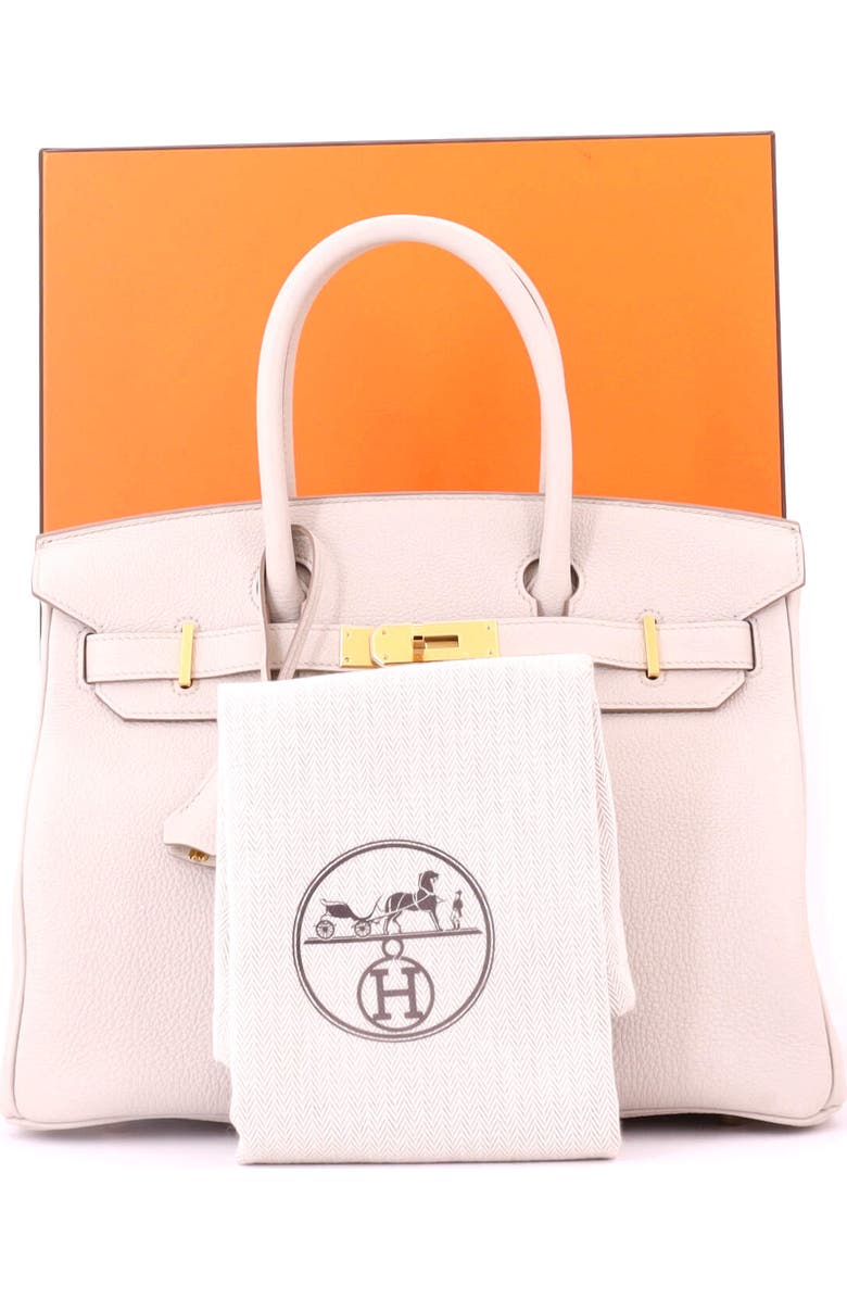 Pre-Owned Hermes Birkin Handbag Light Togo with Gold Hardware 30, Alternate, color,