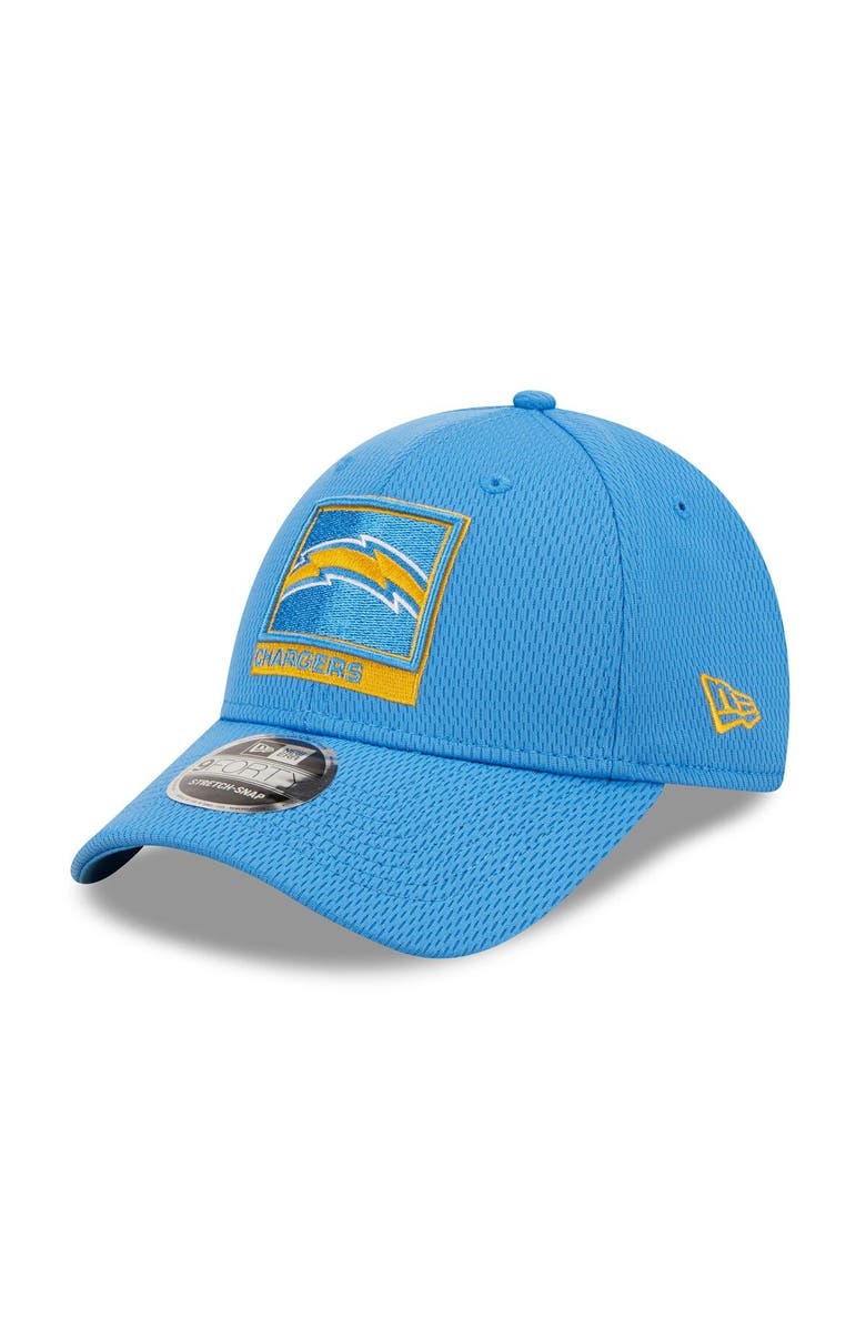 New Era Men's New Era Powder Blue Los Angeles Chargers Framed AF 9FORTY Snapback Hat, Main, color, 