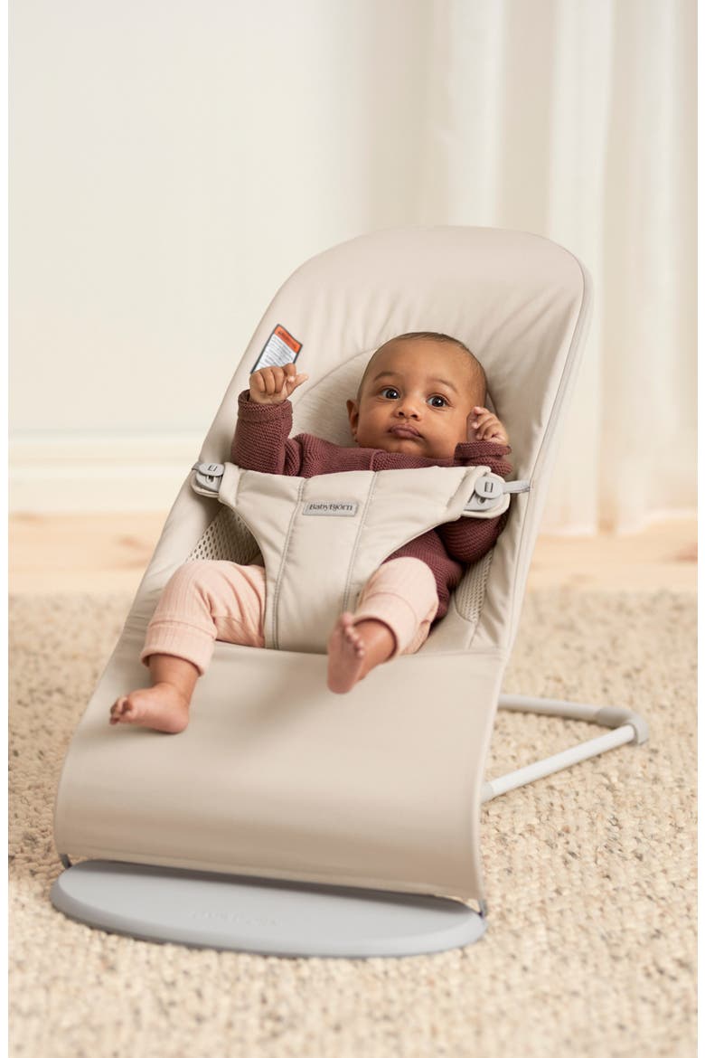 Bouncer Bliss Convertible Quilted Baby Bouncer, Alternate, color, LIGHT BEIGE