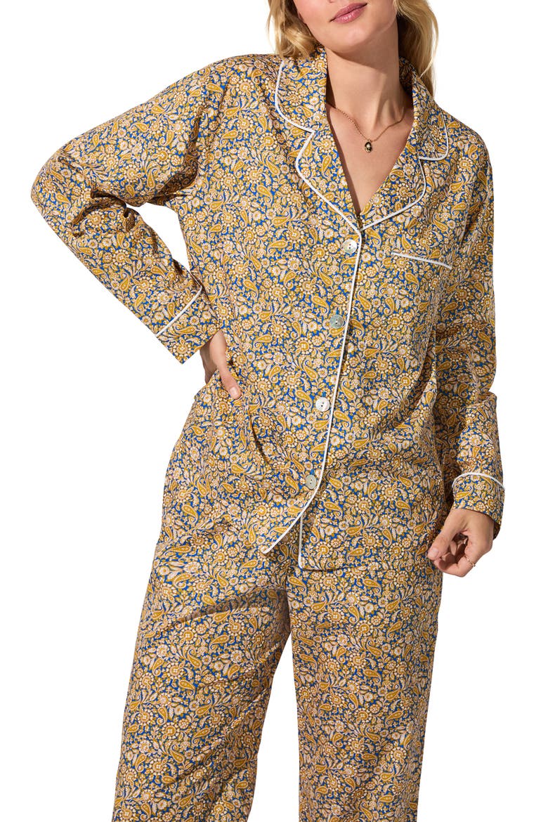 Cotton Lawn Pajamas, Alternate, color, THEODORE MANOR