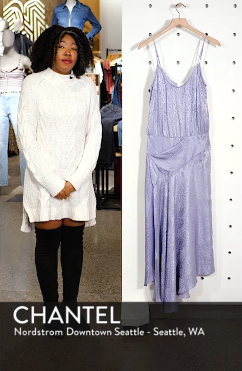 Willa Asymmetrical Silk Jacquard Dress, sales video thumbnail