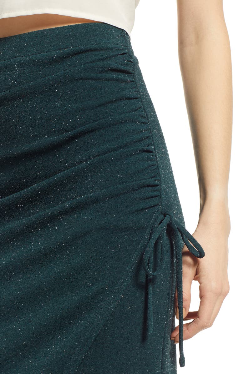 4SI3NNA Connie Sparkle Wrap Midi Skirt, Alternate, color,