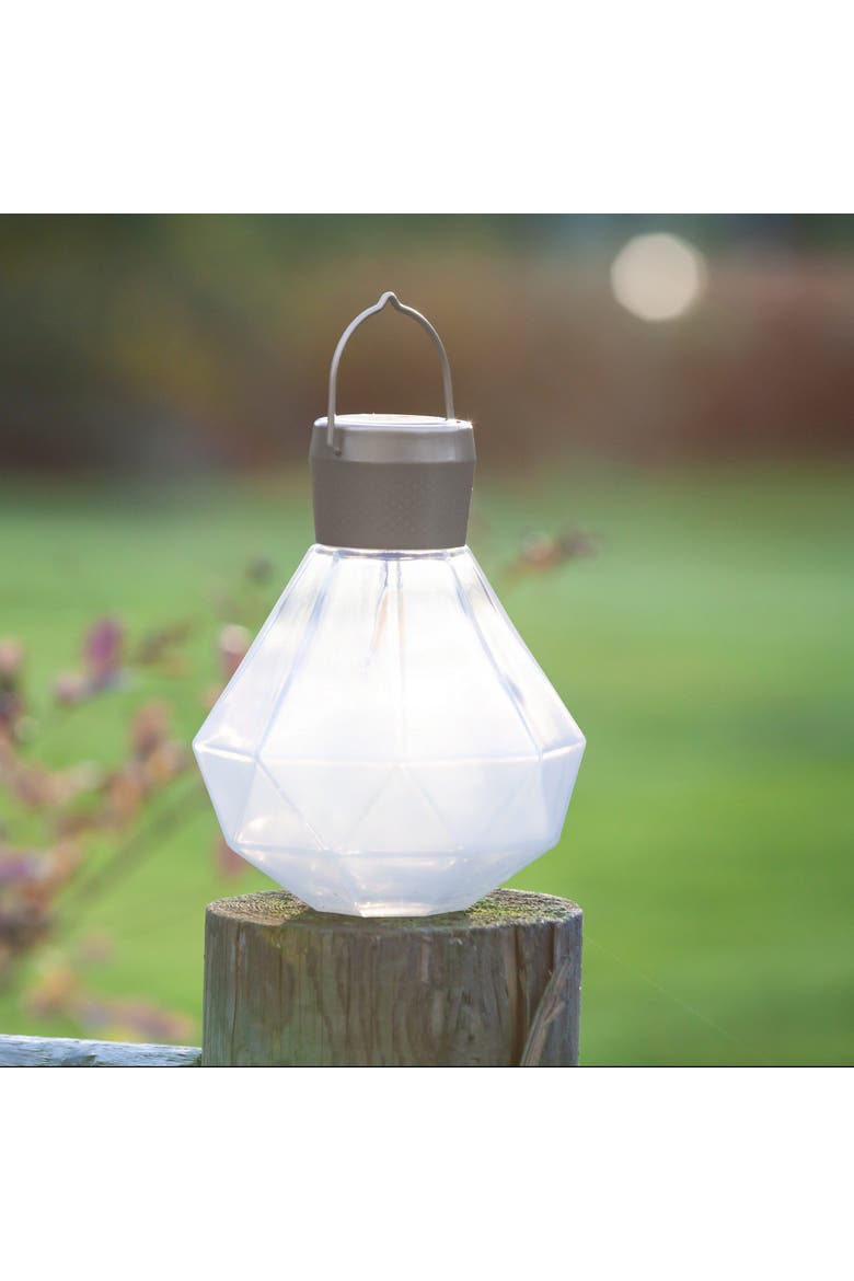 Gem Solar Lantern Handblown Glass, Alternate, color, Milk