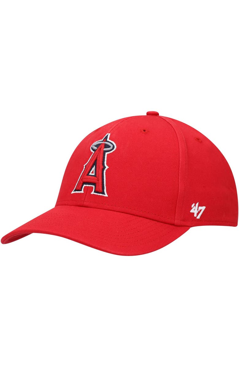 '47 Men's '47 Red Los Angeles Angels Legend MVP Adjustable Hat, Main, color, 